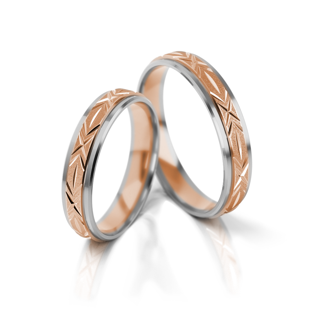 Weißgold-Rotgold